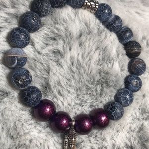 handmade healing stone bracelet.